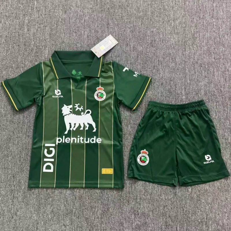 Camiseta Racing de Santander 2ª Equipación 2026/2027 Verde Oscuro Niño Kit