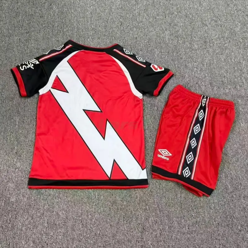 Camiseta Rayo Vallecano 2ª Equipación 2026/2027 Rojo Niño Kit con Parche La Liga