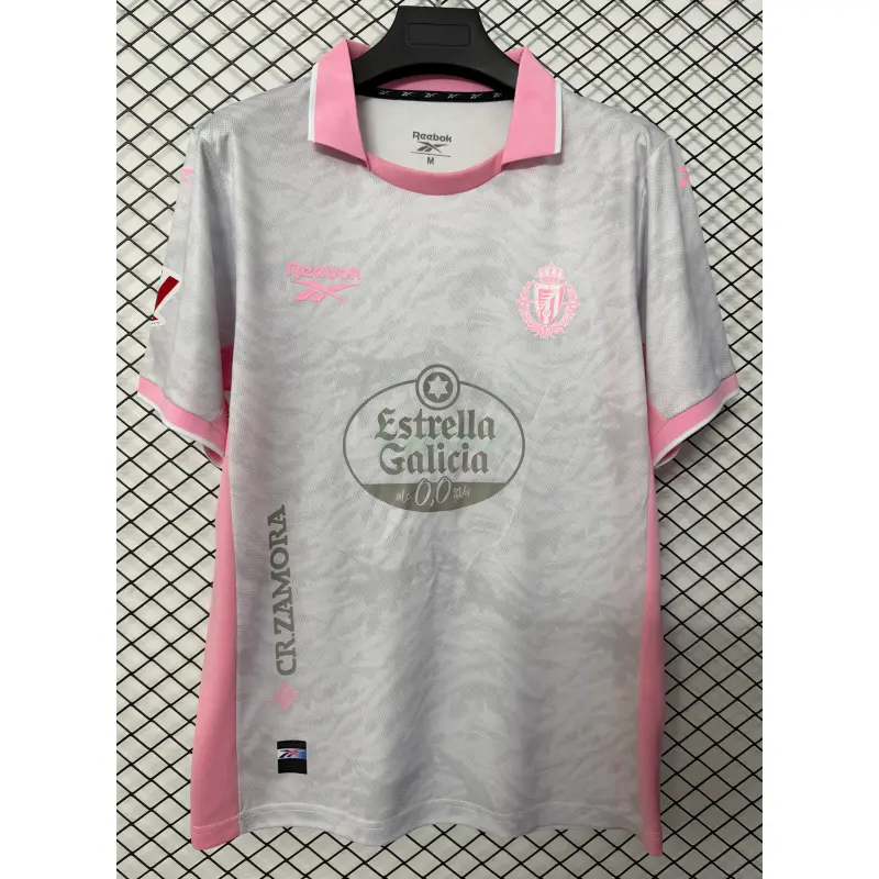 Camiseta Real Valladolid 3ª Equipación 2026/2027 Gris/Rosa con Parche La Liga