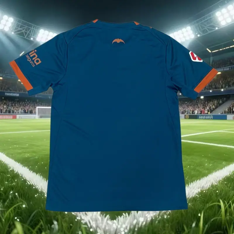 Camiseta Valencia 2ª Equipación 2026/2027 Azul con Parche La Liga