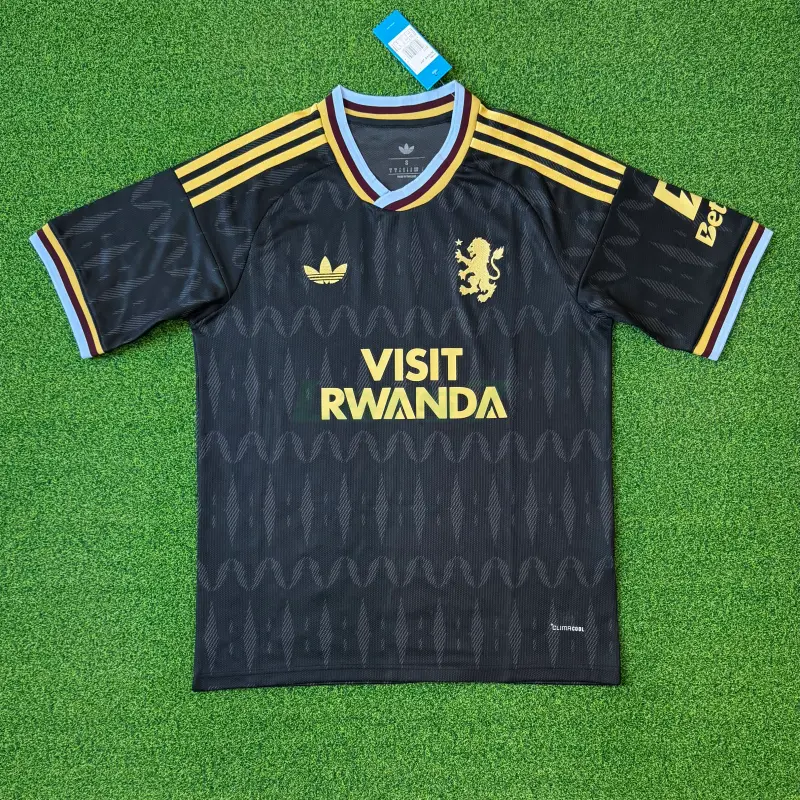 Camiseta Aston Villa 2ª Equipación 2026/2027 Negro con Patrocinador