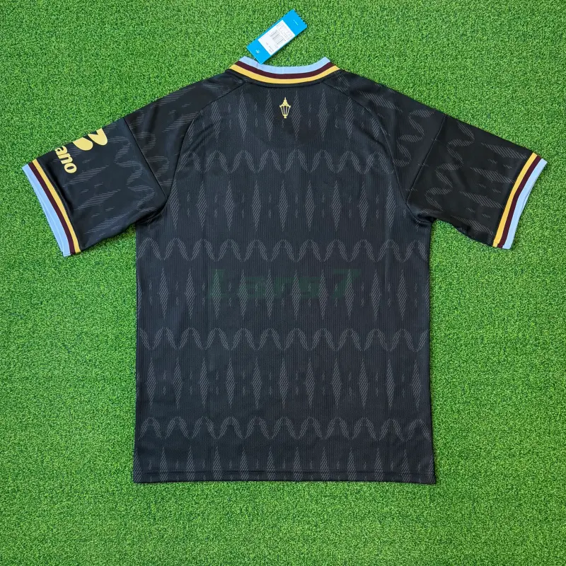 Camiseta Aston Villa 2ª Equipación 2026/2027 Negro con Patrocinador