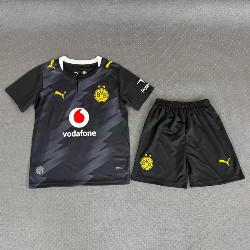 Camiseta Borussia Dortmund 2ª Equipación 2026/2027 Negro Niño Kit