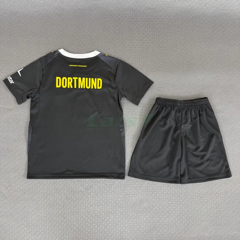 Camiseta Borussia Dortmund 2ª Equipación 2026/2027 Negro Niño Kit