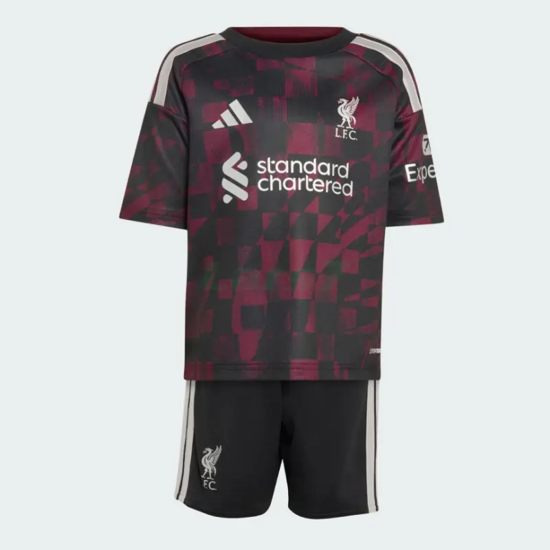 Camiseta Liverpool 3ª Equipación 2026/2027 Negro/Rojo Oscuro Niño Kit