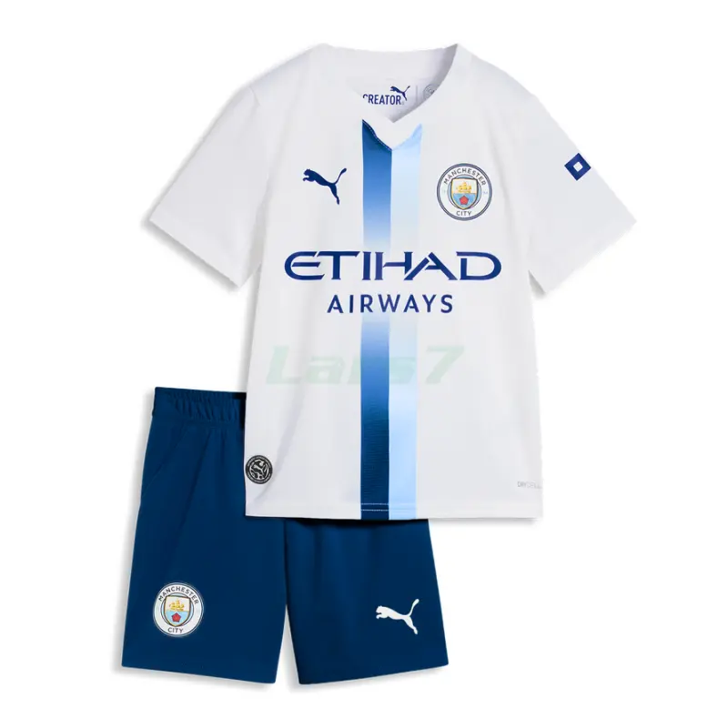 Camiseta Manchester City 3ª Equipación 2026/2027 Blanco Niño Kit