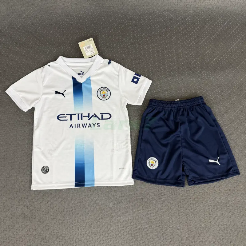 Camiseta Manchester City 3ª Equipación 2026/2027 Blanco Niño Kit