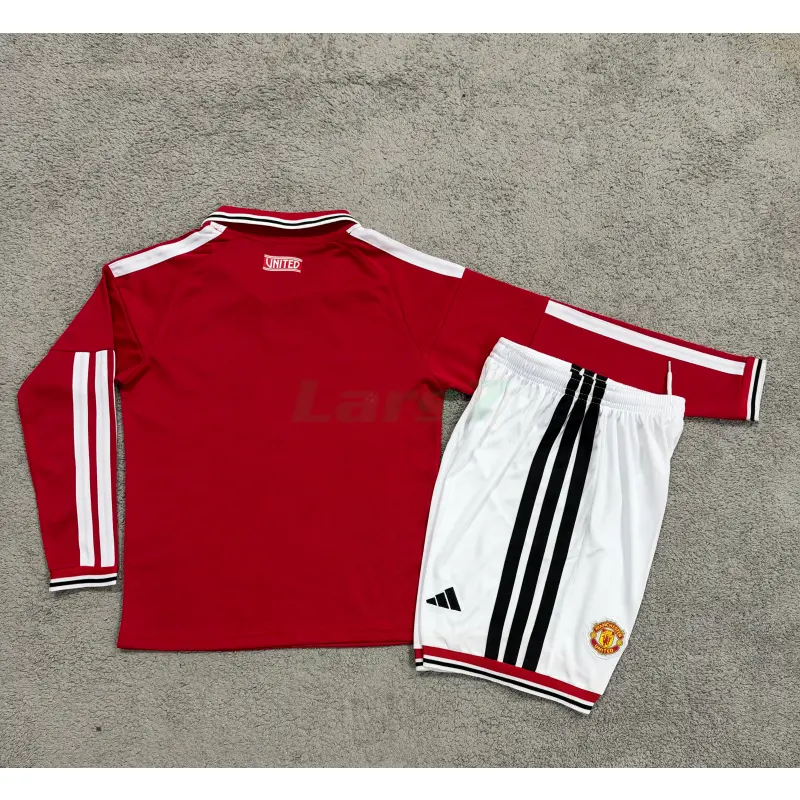 Camiseta Manchester United 1ª Equipación 2026/2027 ML Rojo Niño Kit