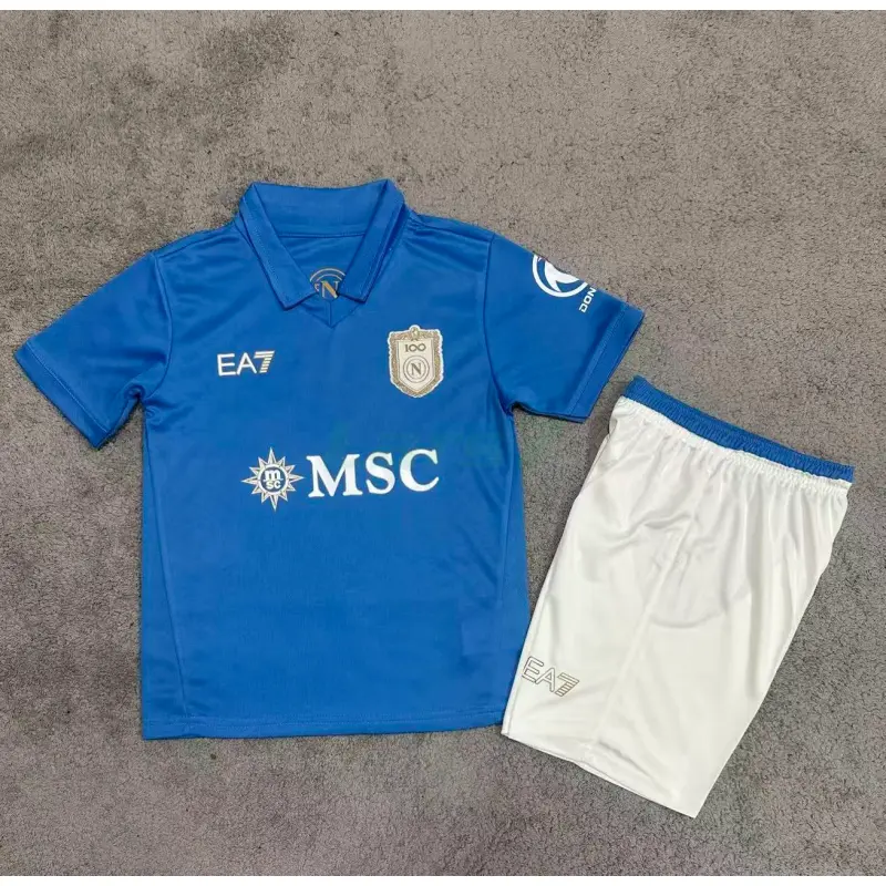 Camiseta Napoli 1ª Equipación 2026/2027 Azul Niño Kit