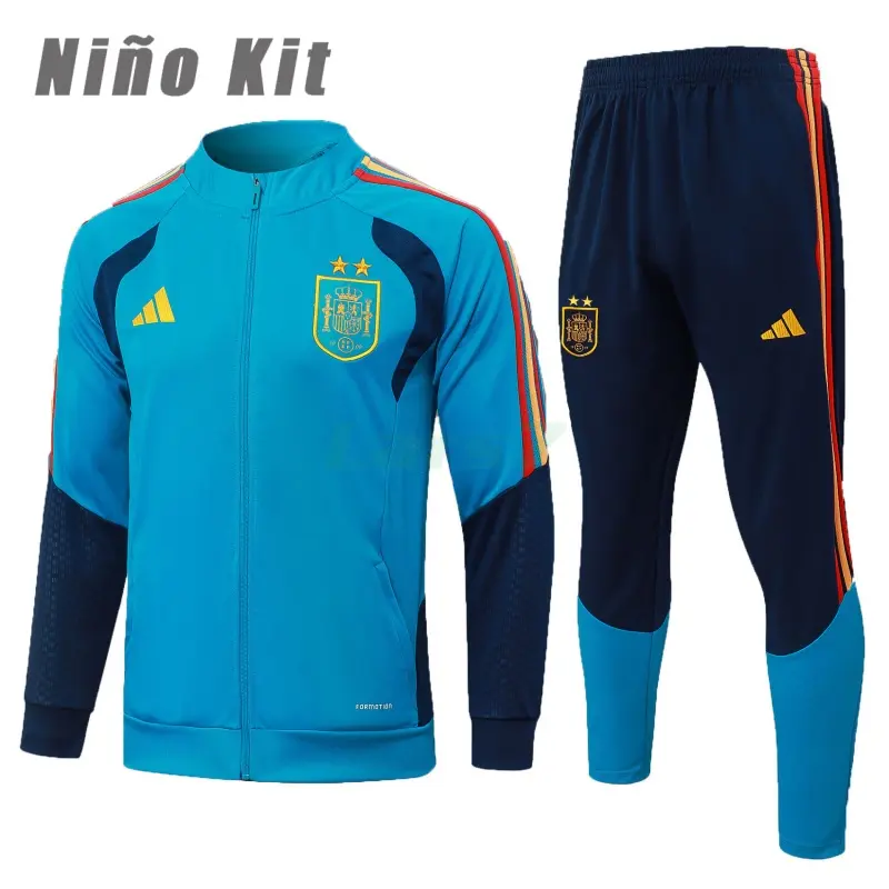 Chandal España 2026 Niño Azul Real 2 Estrellas