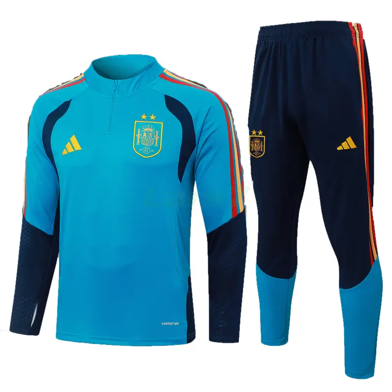 Sudadera De Entrenamiento España 2026 Kit Azul Real 2 Estrellas