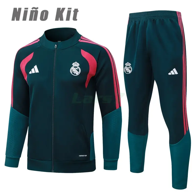 Chandal Real Madrid 2026/2027 Niño Verde Oscuro
