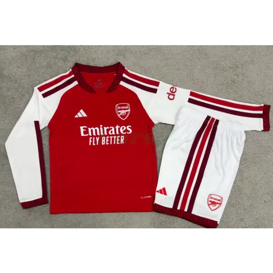 Camiseta Arsenal 1ª Equipación 2026/2027 ML Rojo Niño Kit