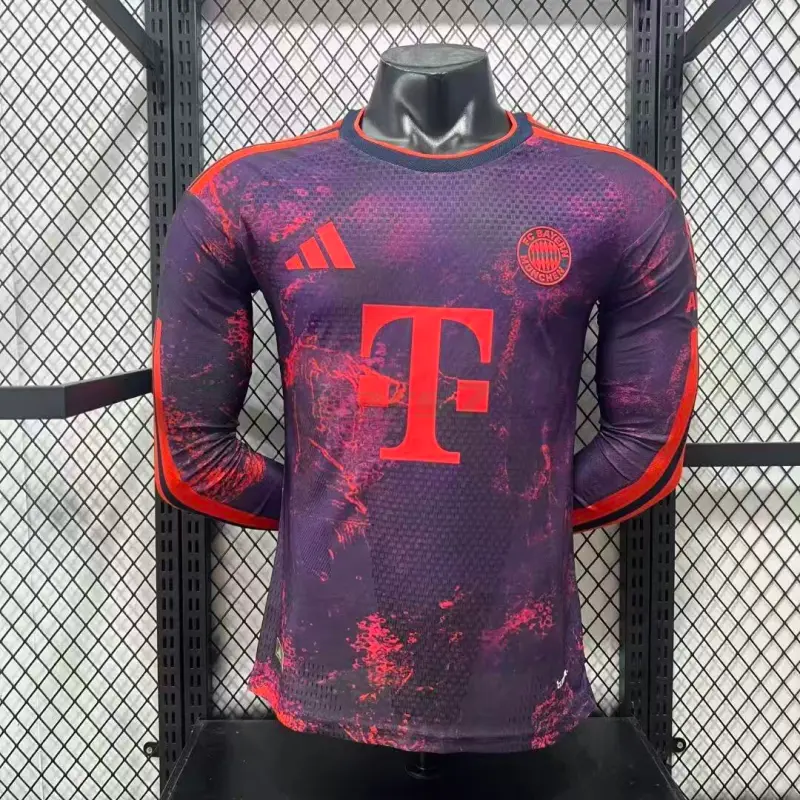 Camiseta Bayern Múnich 3ª Equipación 2026/2027 ML Morado (EDICIÓN JUGADOR)