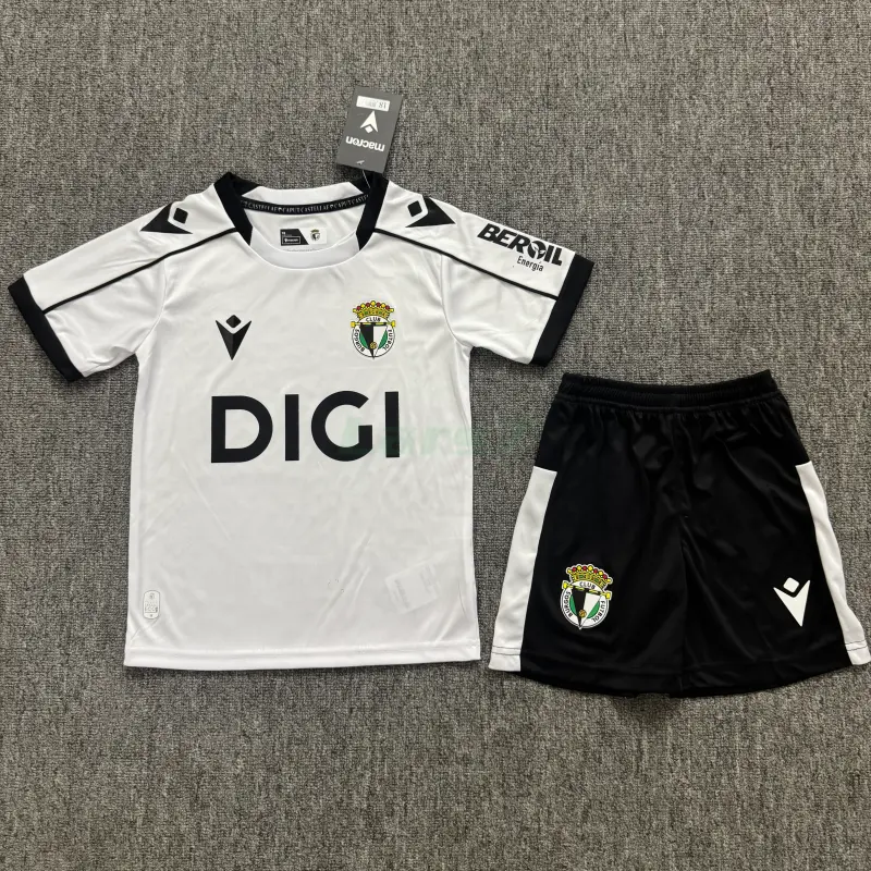 Camiseta Burgos CF 1ª Equipación 2026/2027 Blanco Niño Kit