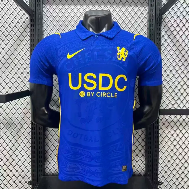 Camiseta Chelsea 1ª Equipación 2026/2027 Azul con Patrocinador (EDICIÓN JUGADOR)