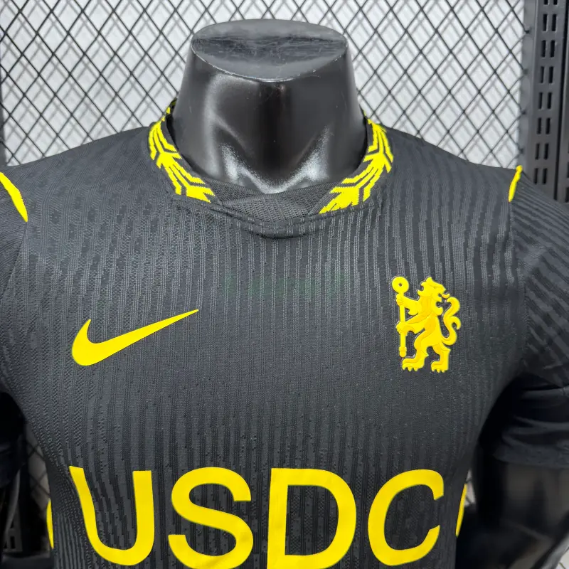 Camiseta Chelsea 2ª Equipación 2026/2027 Negro con Patrocinador (EDICIÓN JUGADOR)