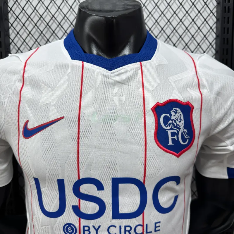 Camiseta Chelsea 3ª Equipación 2026/2027 Blanco con Patrocinador (EDICIÓN JUGADOR)