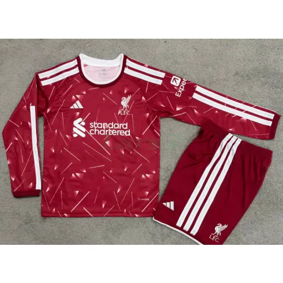 Camiseta Liverool 1ª Equipación 2026/2027 ML Rojo Niño Kit