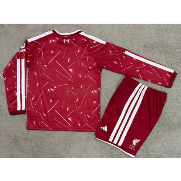 Camiseta Liverool 1ª Equipación 2026/2027 ML Rojo Niño Kit