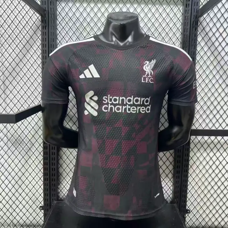 Camiseta Liverpool 3ª Equipación 2026/2027 Negro/Rojo Oscuro (EDICIÓN JUGADOR)