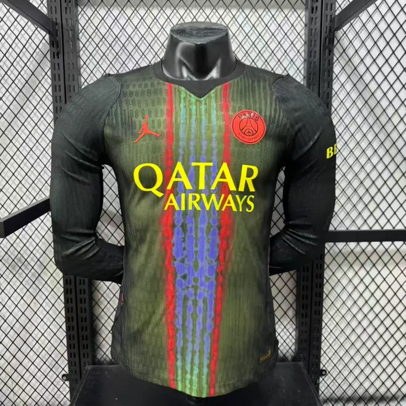 Camiseta PSG 3ª Equipación 2026/2027 ML Verde (EDICIÓN JUGADOR)