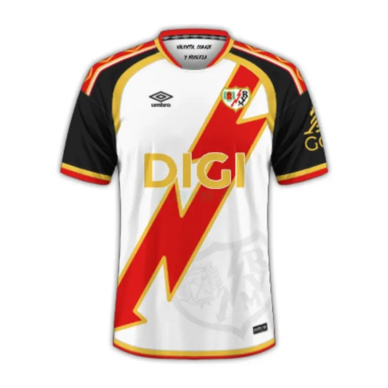 Camiseta Rayo Vallecano 1ª Equipación 2026/2027 Blanco/Rojo