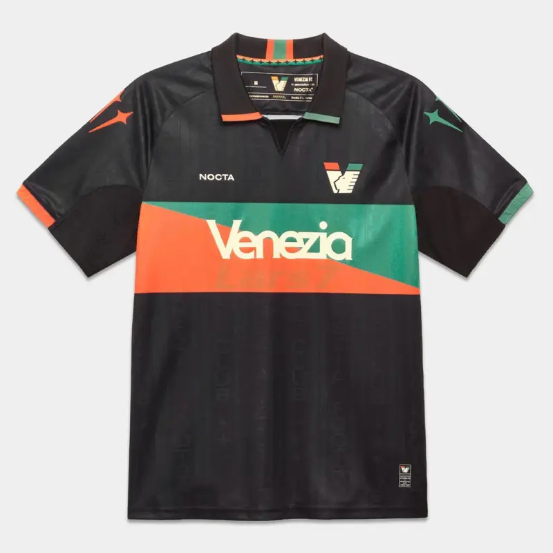 Camiseta Venezia FC 1ª Equipación 2026/2027 Negro/Naranja/Verde