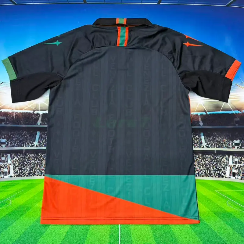 Camiseta Venezia FC 1ª Equipación 2026/2027 Negro/Naranja/Verde
