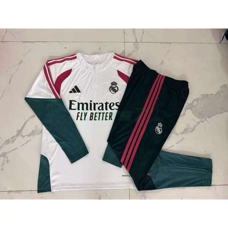 Sudadera De Entrenamiento Real Madrid 2026/2027 Niño Kit Blanco