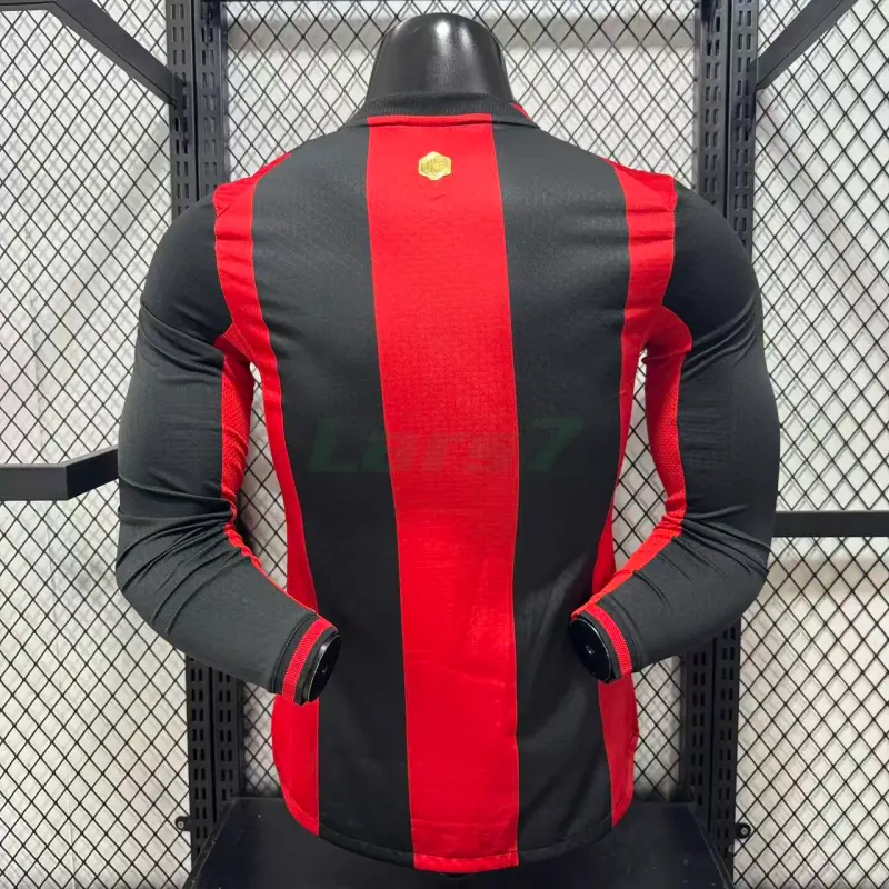 Camiseta AC Milan 1ª Equipación 2026/2027 ML Rojo/Negro (EDICIÓN JUGADOR)