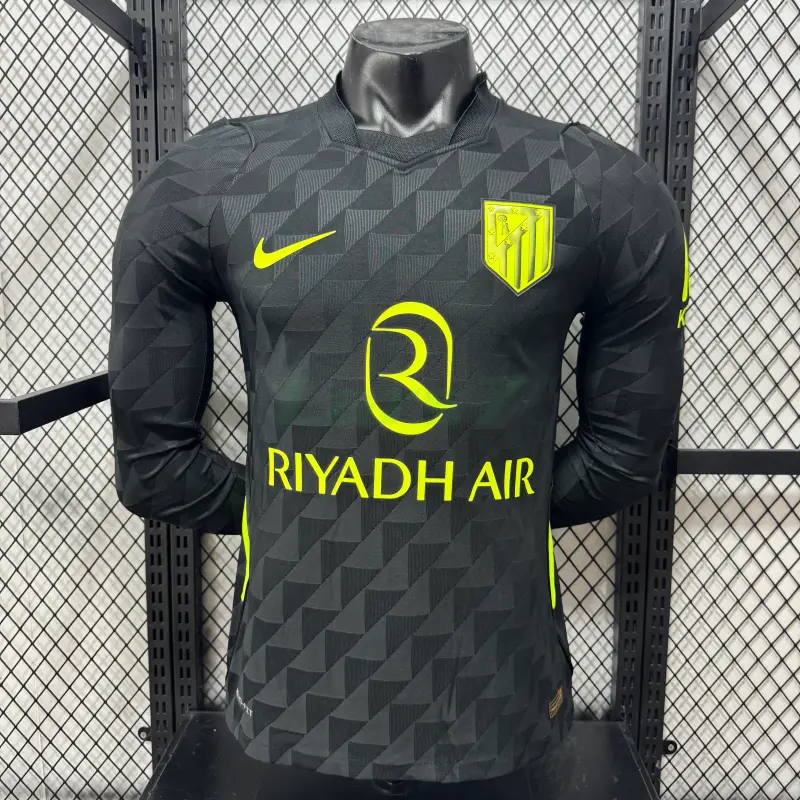 Camiseta Atlético de Madrid 2ª Equipación 2026/2027 ML Negro (EDICIÓN JUGADOR)