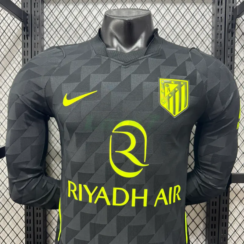 Camiseta Atlético de Madrid 2ª Equipación 2026/2027 ML Negro (EDICIÓN JUGADOR)
