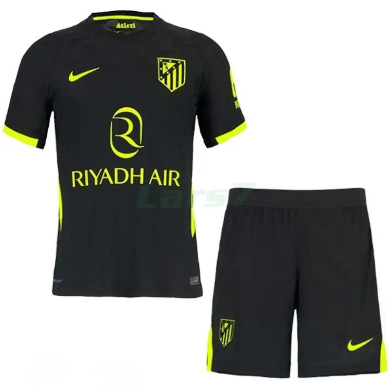 Camiseta Atlético de Madrid 2ª Equipación 2026/2027 Negro Niño Kit