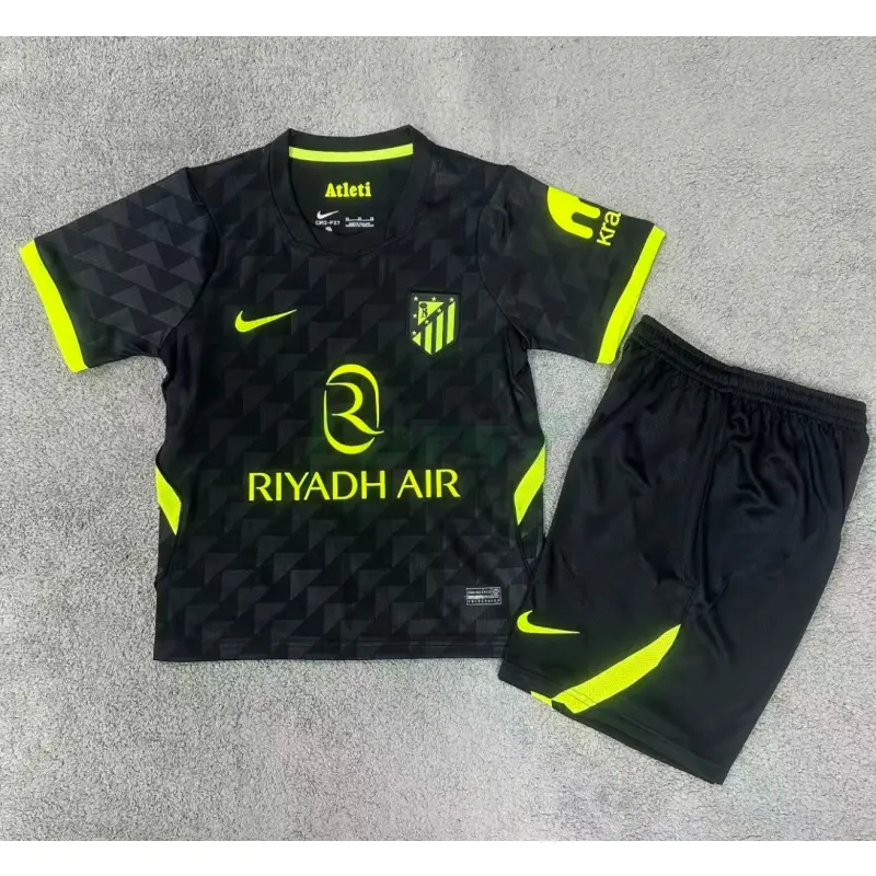 Camiseta Atlético de Madrid 2ª Equipación 2026/2027 Negro Niño Kit