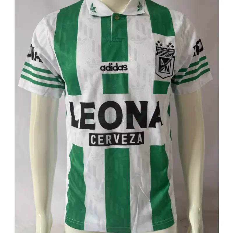 Camiseta Atlético Nacional 1ª Equipación Retro 1996/1997 Verde/Blanco (EDICIÓN JUGADOR)