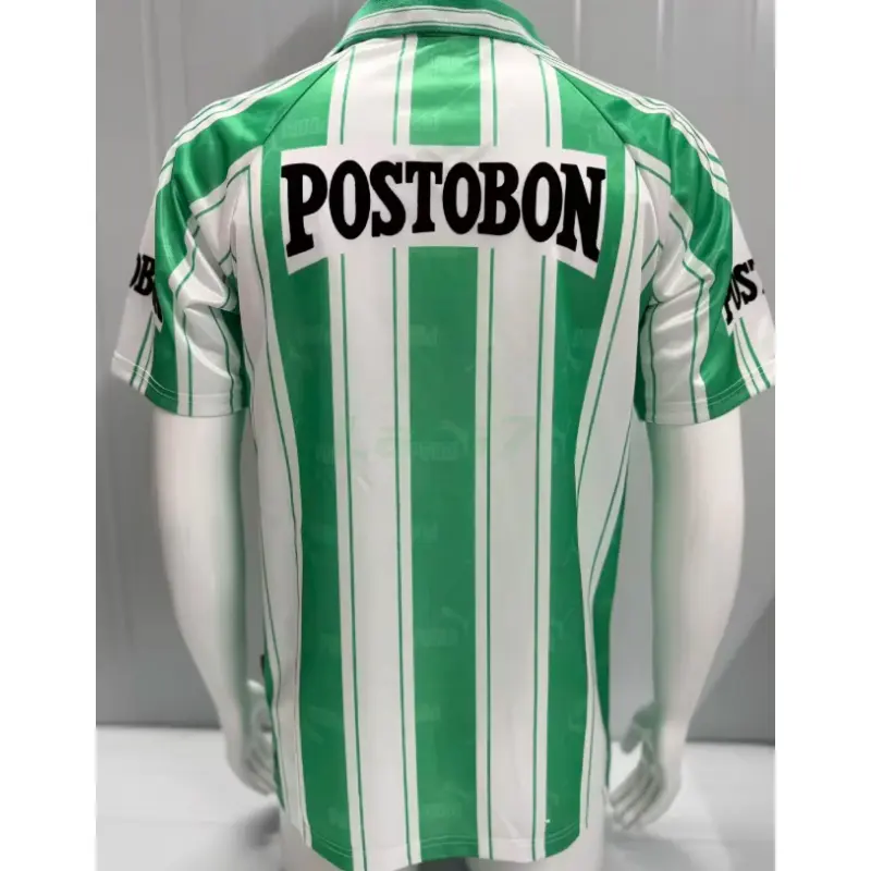 Camiseta Atlético Nacional 1ª Equipación Retro 1998/1999 Verde/Blanco (EDICIÓN JUGADOR)