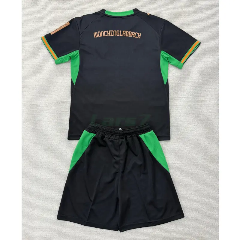 Camiseta Borussia Mönchengladbach 2ª Equipación 2026/2027 Negro Niño Kit