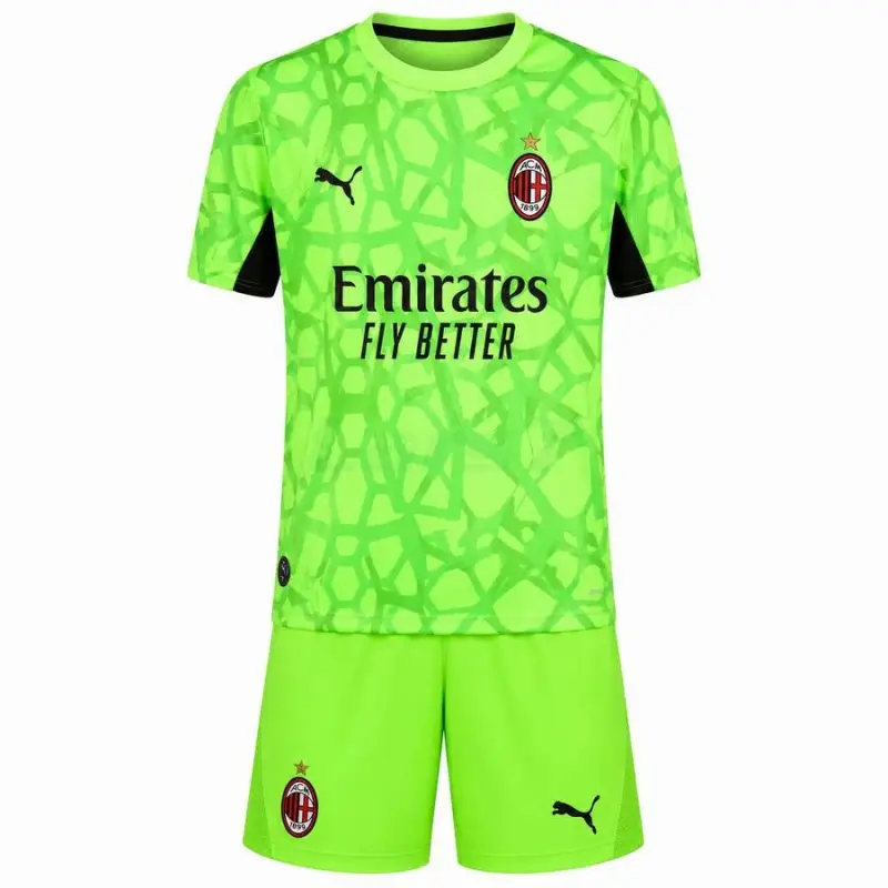 Camiseta de Portero AC Milan 3ª Equipación 2026/2027 Verde Niño Kit