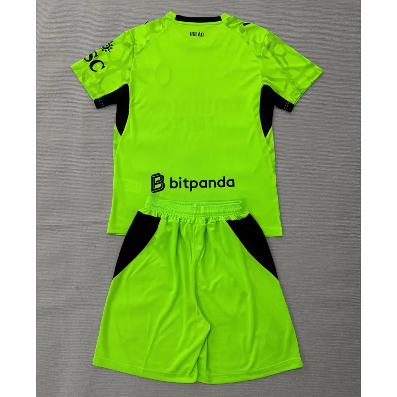 Camiseta de Portero AC Milan 3ª Equipación 2026/2027 Verde Niño Kit