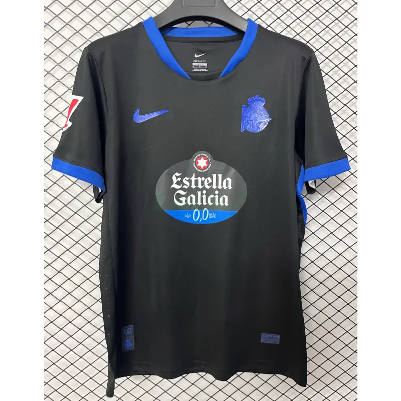 Camiseta Deportivo de La Coruña 2ª Equipación 2026/2027 Negro con Parche La Liga
