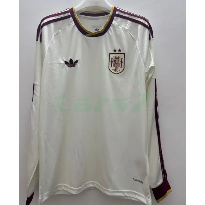 Camiseta España 2ª Equipación Mundial 2026 ML Blanco 2 Estrellas