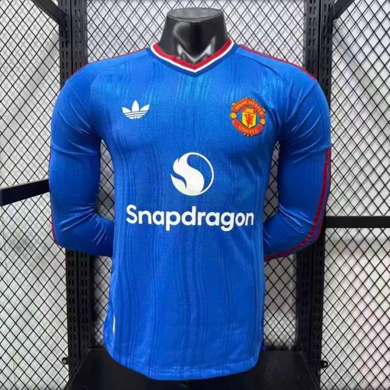 Camiseta Manchester United 2ª Equipación 2026/2027 ML Azul (EDICIÓN JUGADOR)