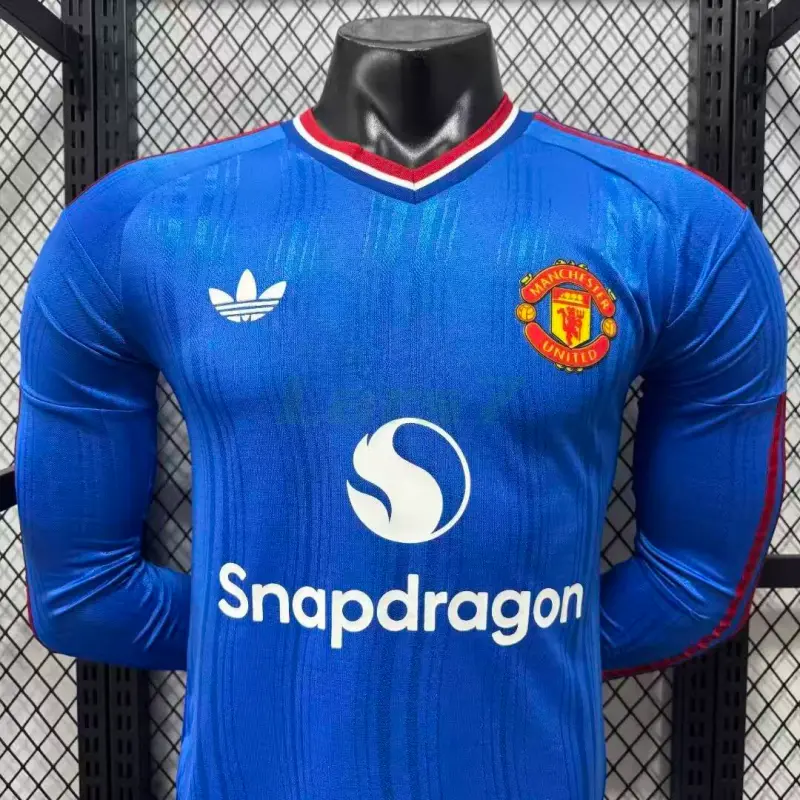 Camiseta Manchester United 2ª Equipación 2026/2027 ML Azul (EDICIÓN JUGADOR)