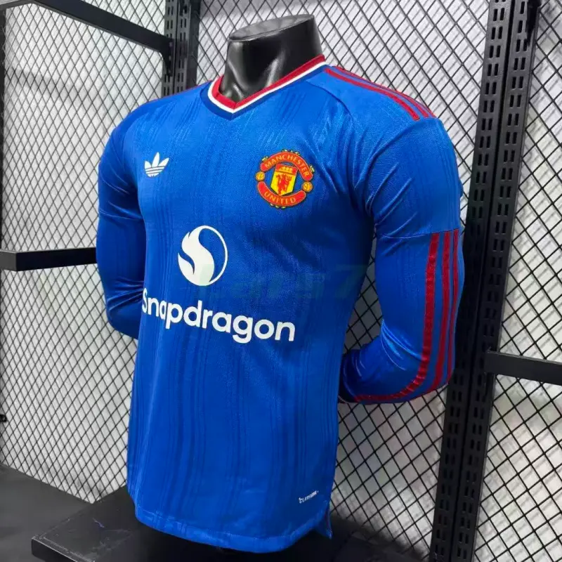 Camiseta Manchester United 2ª Equipación 2026/2027 ML Azul (EDICIÓN JUGADOR)