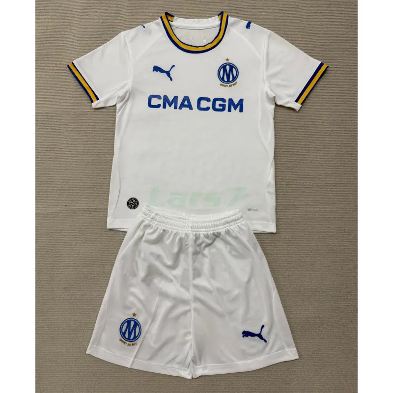 Camiseta Olympique Marsella 1ª Equipación 2026/2027 Blanco Niño Kit