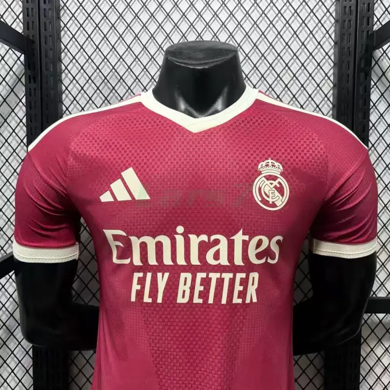 Camiseta Real Madrid 2026/2027 Rojo con Parche HP (EDICIÓN JUGADOR)
