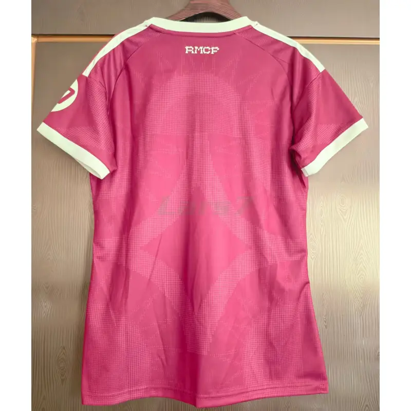 Camiseta Real Madrid 3ª Equipación 2026/2027 Rosa Mujer con Parche HP