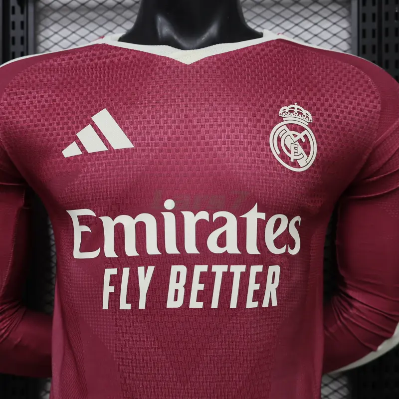 Camiseta Real Madrid 3ª Equipación 2026/2027 ML Rosa con Parche HP (EDICIÓN JUGADOR)