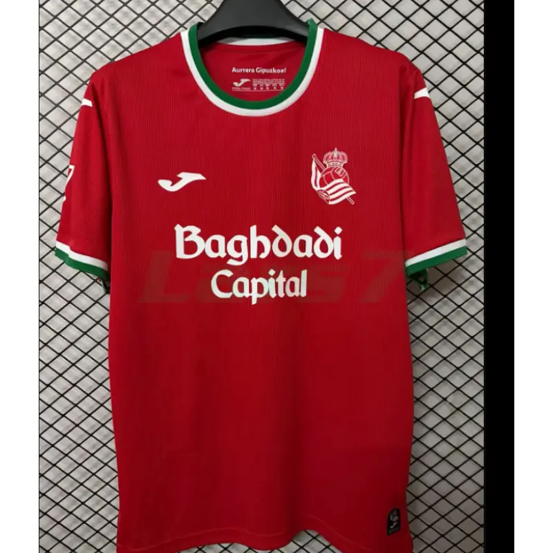 Camiseta Real Sociedad 3ª Equipación 2026/2027 Rojo con Parche La Liga